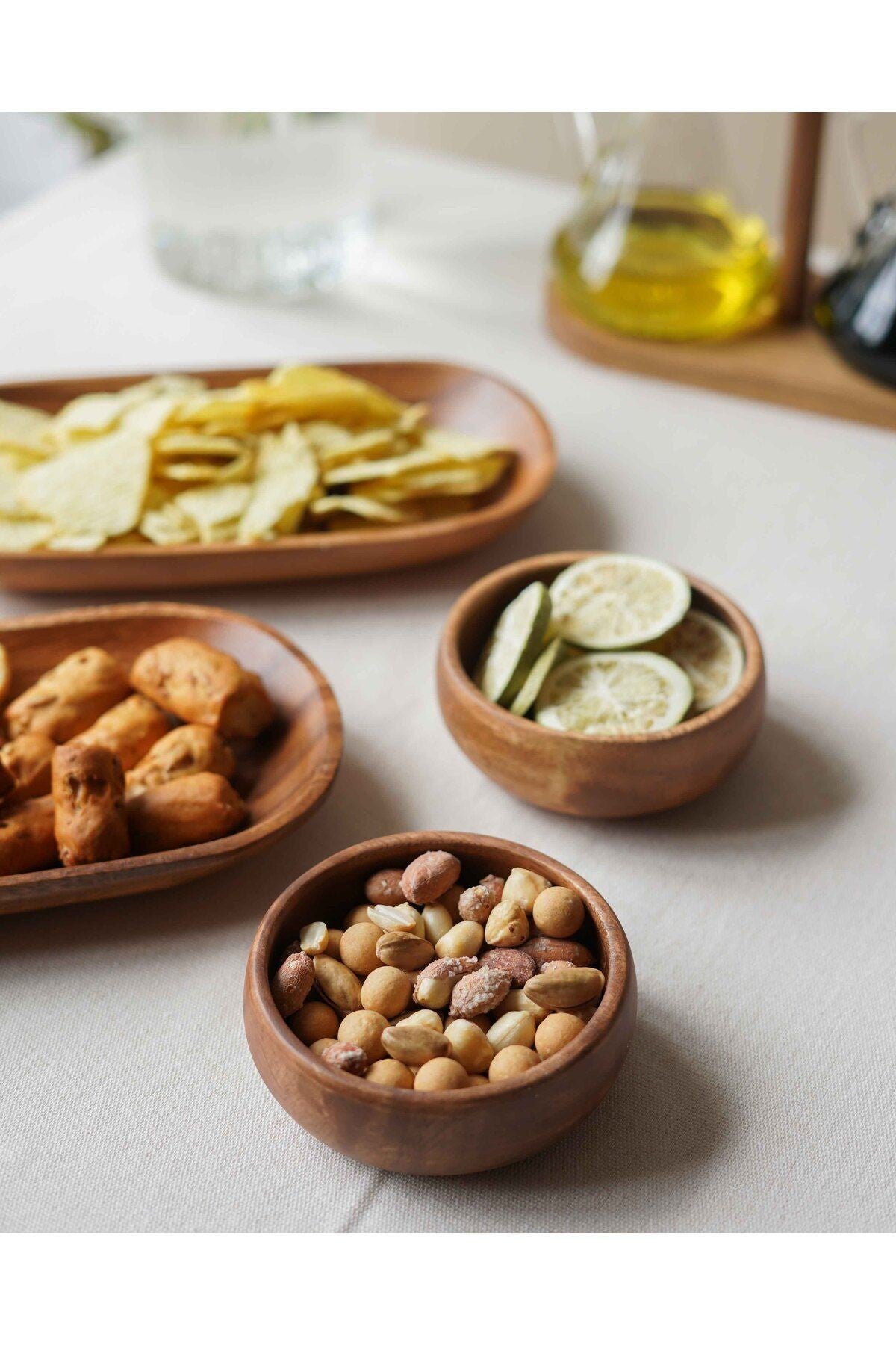 2’Lİ Akasya Çerezlik / Kahvaltılık Kase Seti