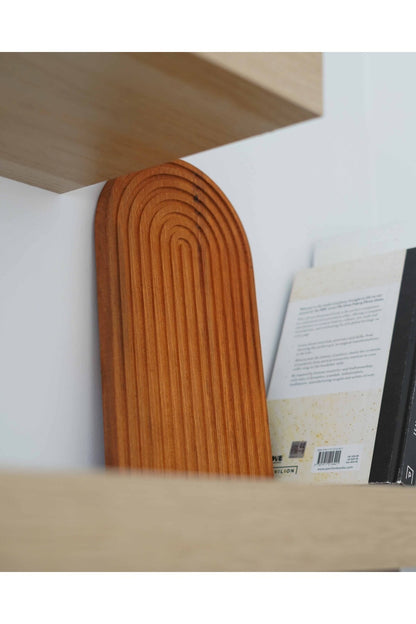 Doğal Ahşap Oymalı Yarım Gökkuşağı Ahşap Tepsi/Sunum Tepsisi/Sunumluk/Banyo Tepsisi