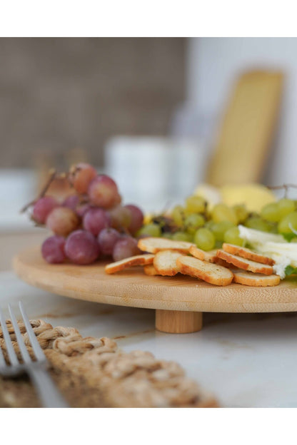 Bambu Yuvarlak Peynir Tabağı / Sunumluk