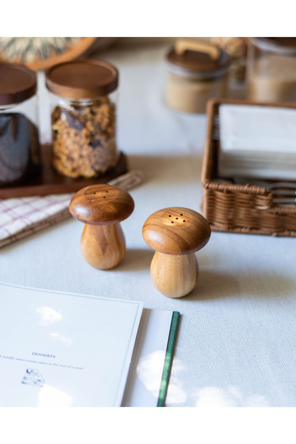 Akasya Mantar Tuzluk/Biberlik Seti