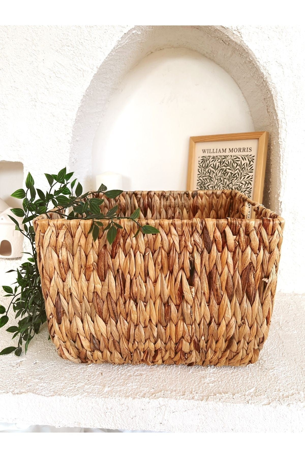 Hasır Su Sümbülü 32x32x22 Düzenleyici/organizer/oyuncak Sepeti/saksı