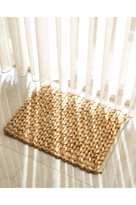 Hasır Kaymaz Tabanlı Kapı Önü Paspası