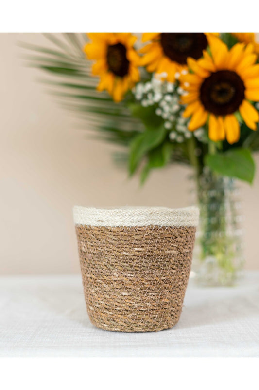 Hasır Çok Amaçlı 15x15 Sepet/Saksılık/Düzenleyici