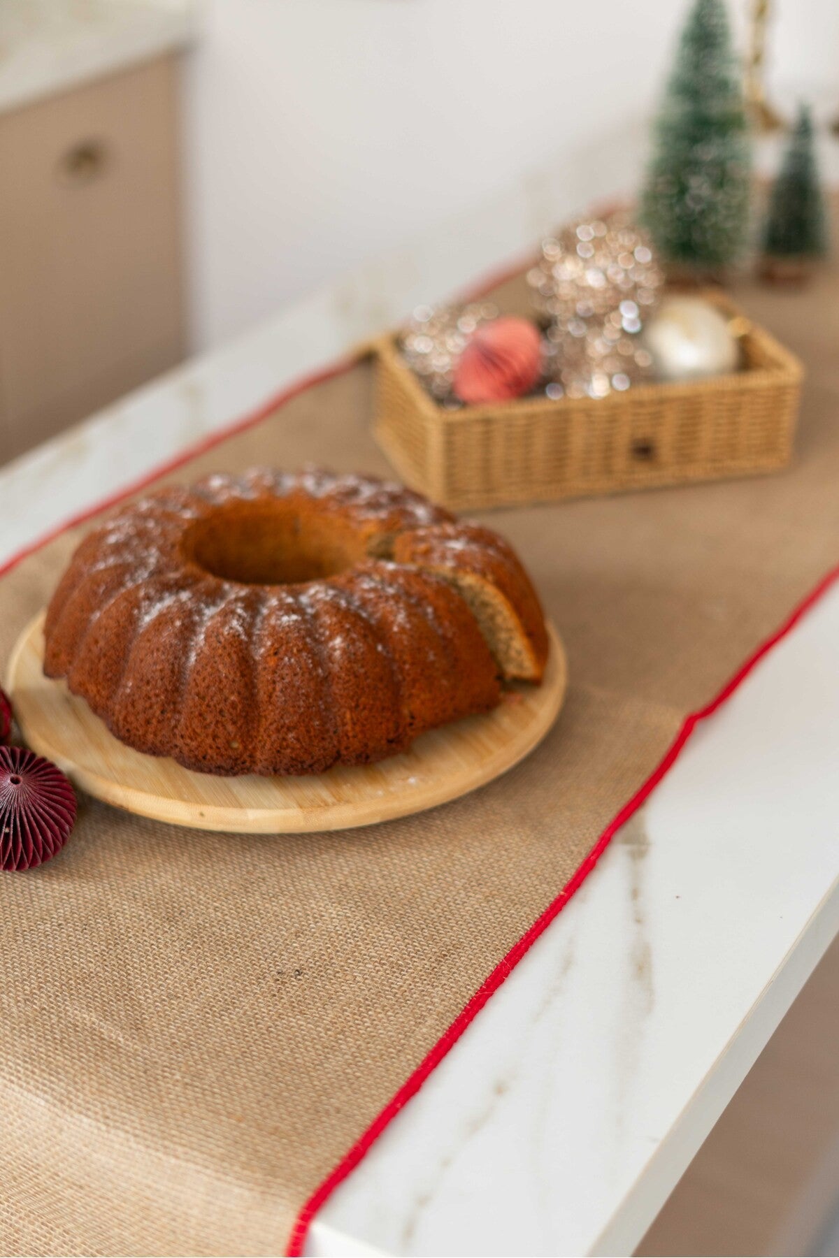 Bambu Döner Standlı Servis ve Sunum Tabağı