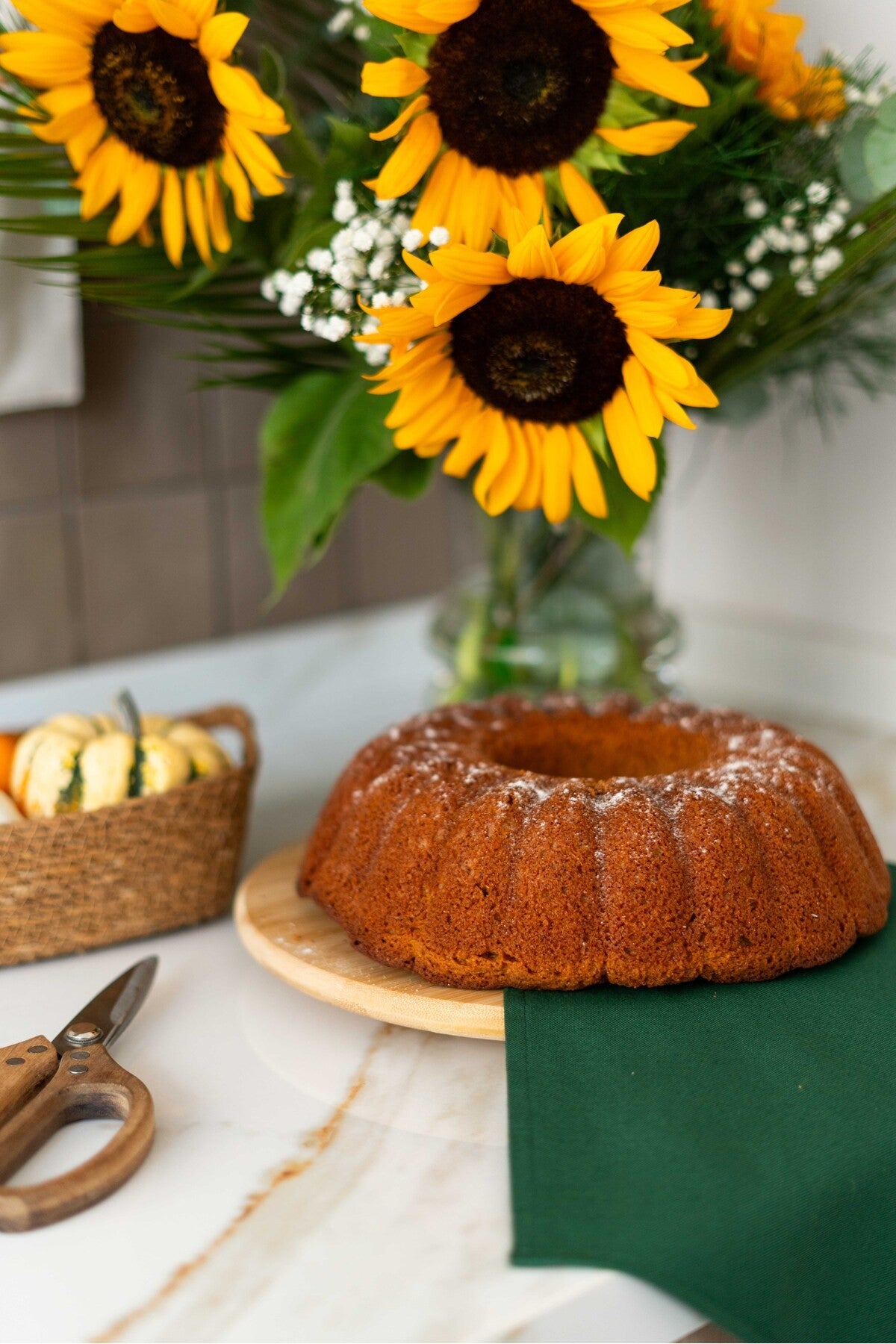 2Li %100 Keten Kumaş Yeşil  Peçete