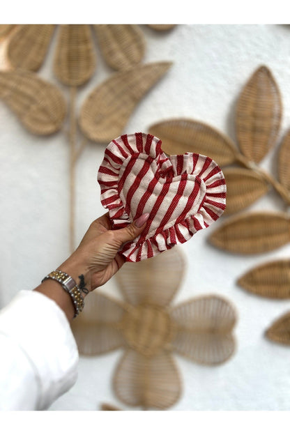 Lovely Kalp Dolgulu Çift Yönlü Bardak Altlığı