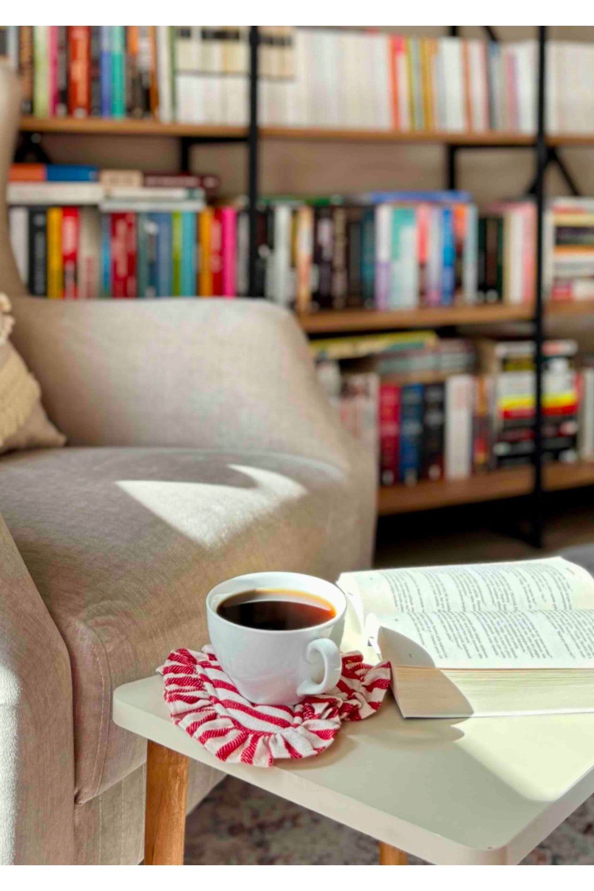 Lovely Kalp Dolgulu Çift Yönlü Bardak Altlığı