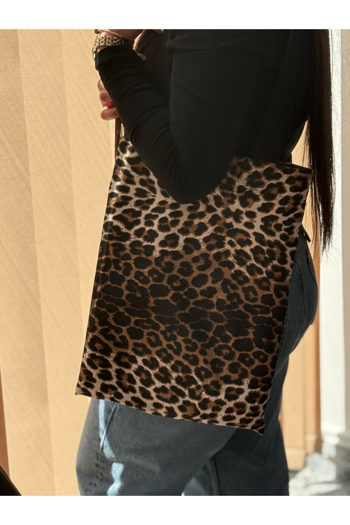 Leopard Bez Çanta / Laptop Çantası