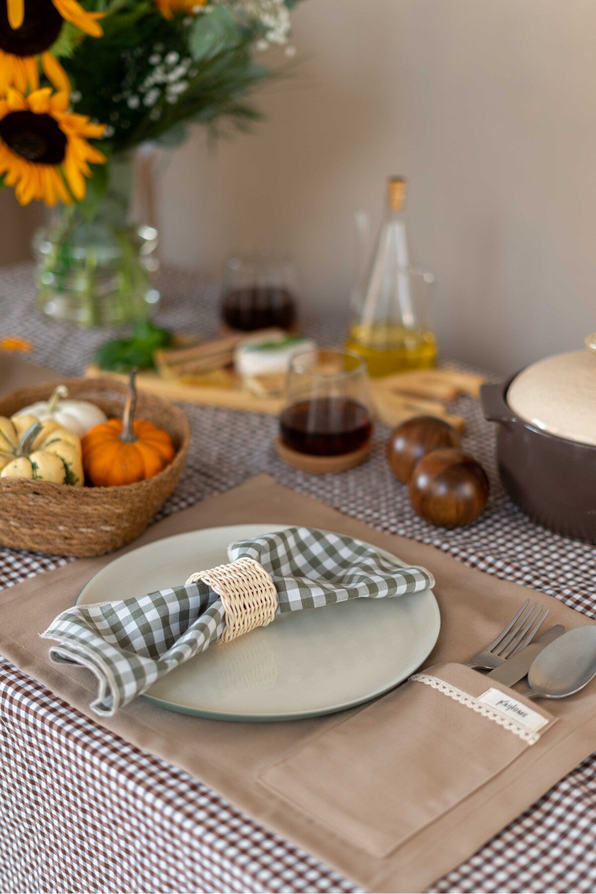 Sienna Keten Cep Detaylı Amerikan Servis/ Supla 2Lİ