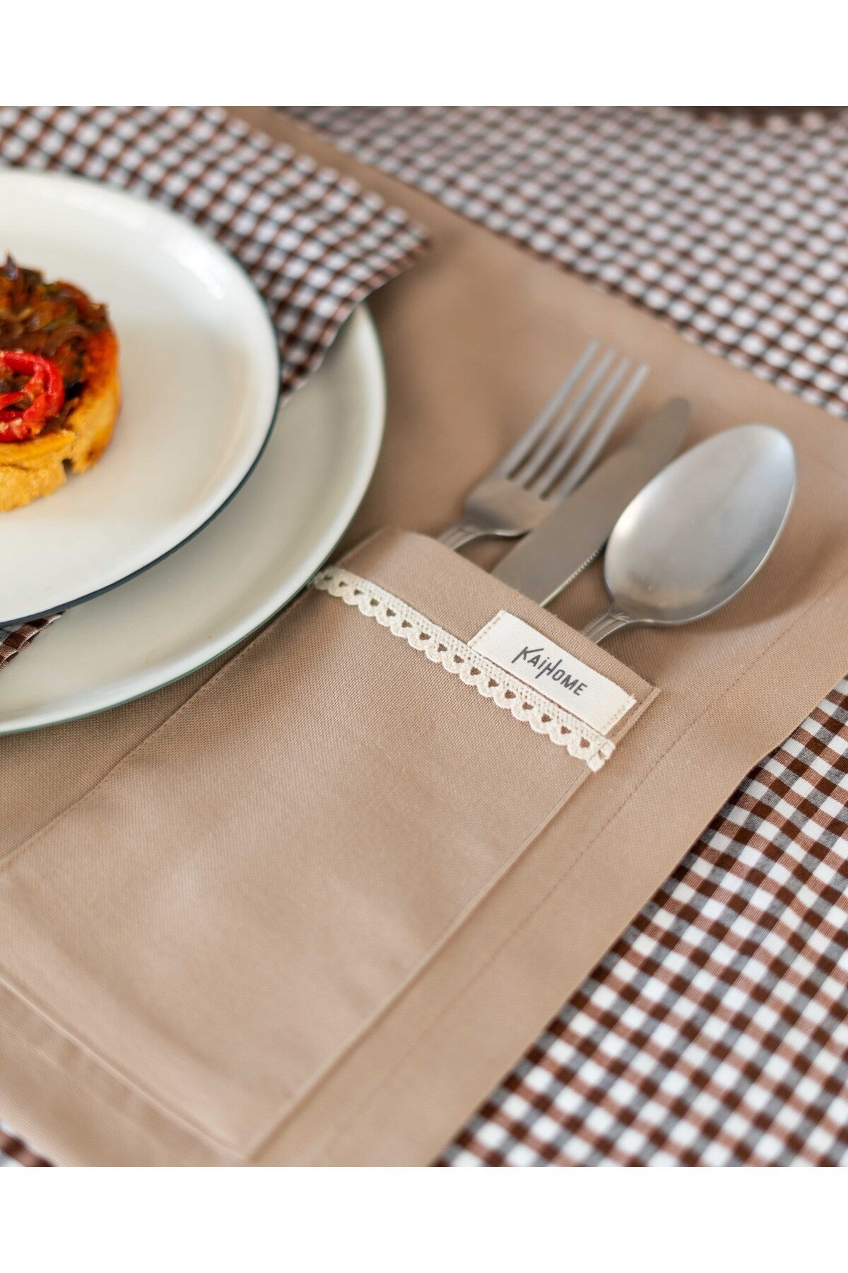 Sienna Keten Cep Detaylı Amerikan Servis/ Supla 2Lİ