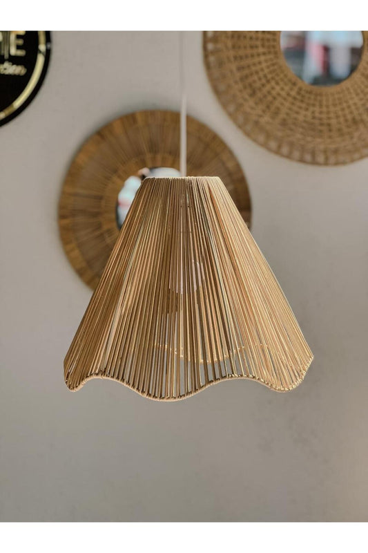 Rattan/Bambu Sarkıt Bohem Avize