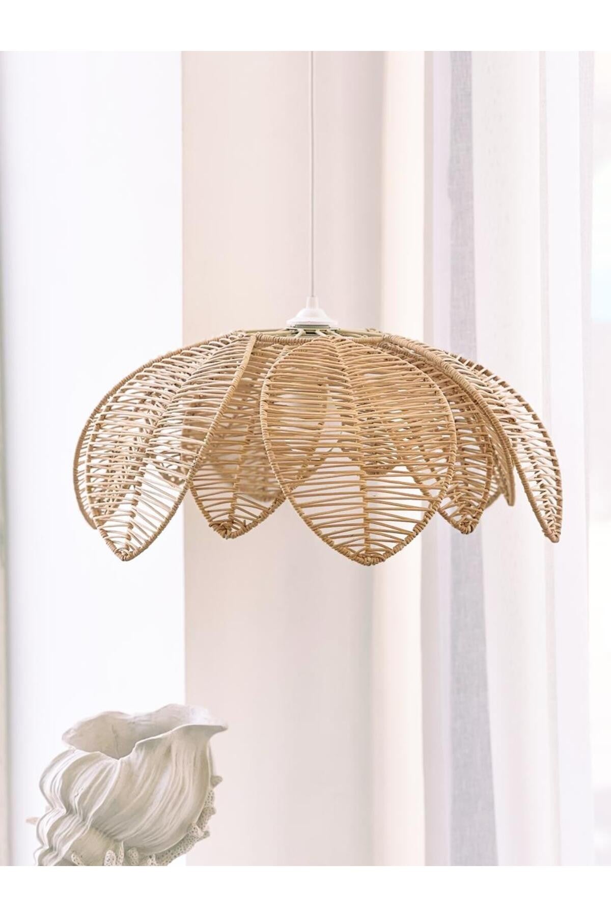 Rattan/Bambu Sarkıt Bohem Avize