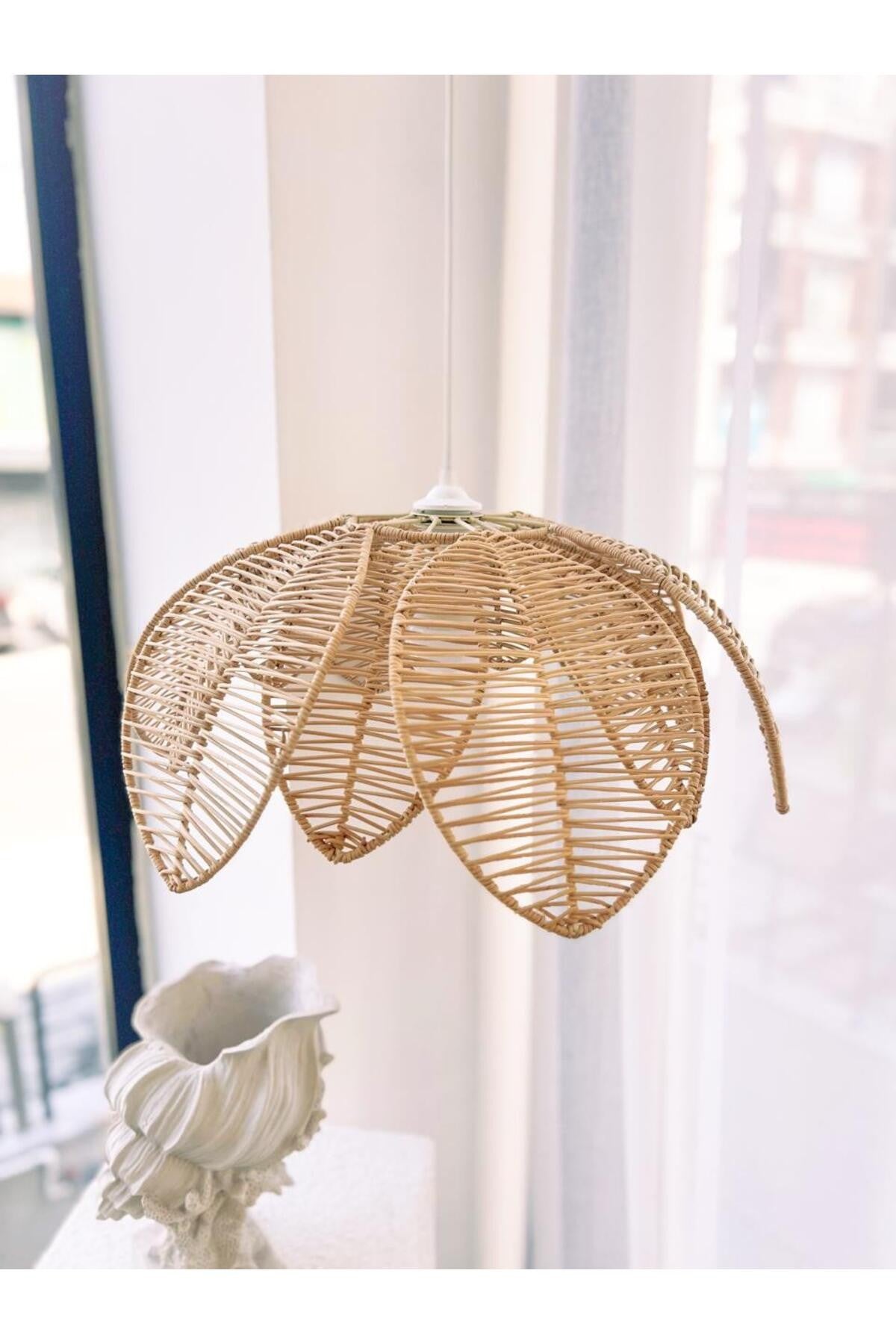 Rattan/Bambu Sarkıt Bohem Avize