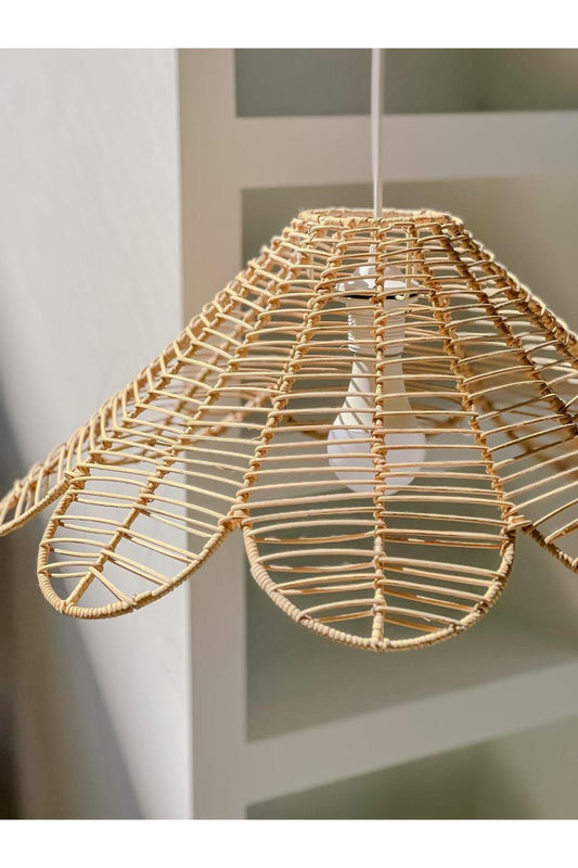 Rattan/Bambu Sarkıt Bohem Avize