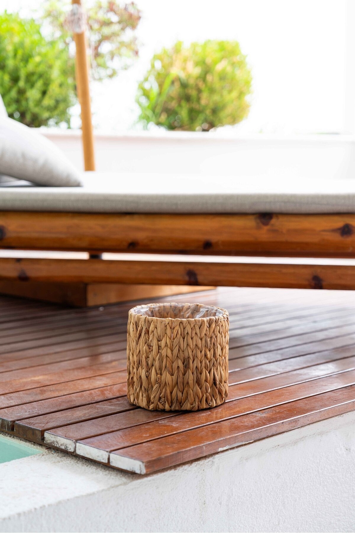 Iç Korumalı 4lü Sağlam Hasır Sepet/düzenleyici/saksılık