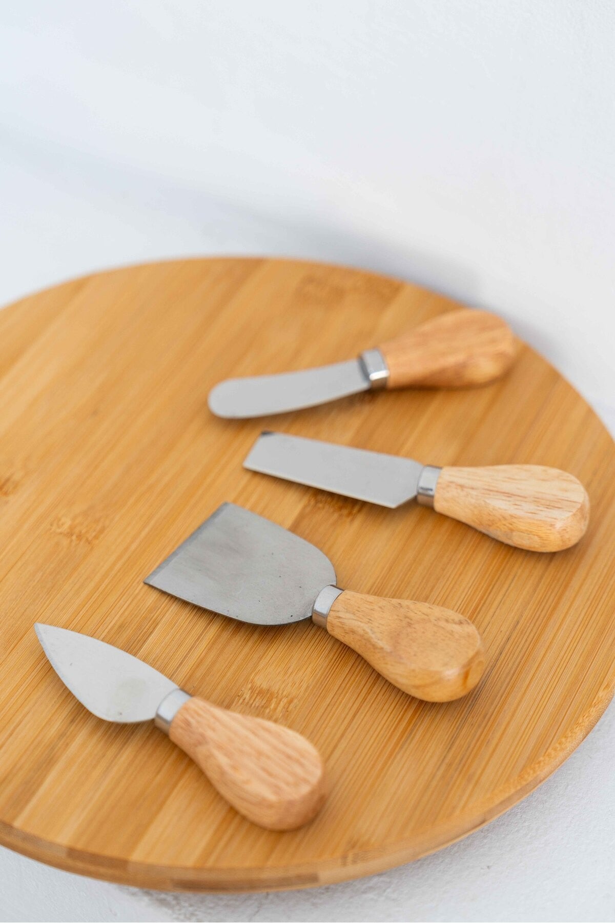 Bambu Saplı 4lü Peynir Bıçağı Seti