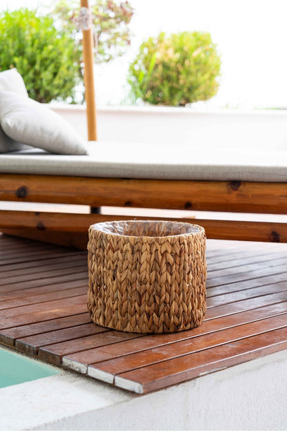 Iç Korumalı 4lü Sağlam Hasır Sepet/düzenleyici/saksılık