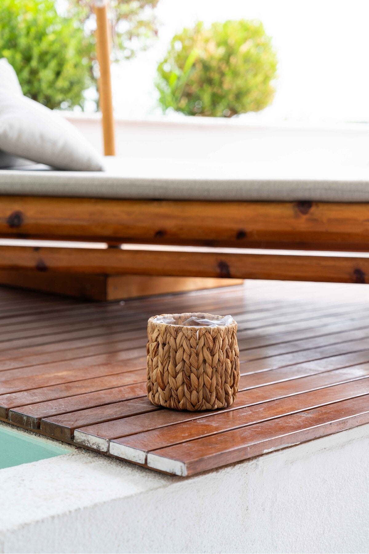 Iç Korumalı 4lü Sağlam Hasır Sepet/düzenleyici/saksılık