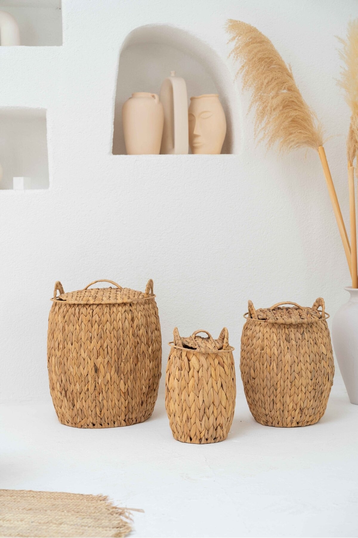 Hasır Su Sümbülü Kapaklı 25x36 Düzenleyici/organizer