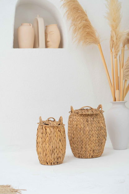 Hasır Su Sümbülü Kapaklı 25x36 Düzenleyici/organizer