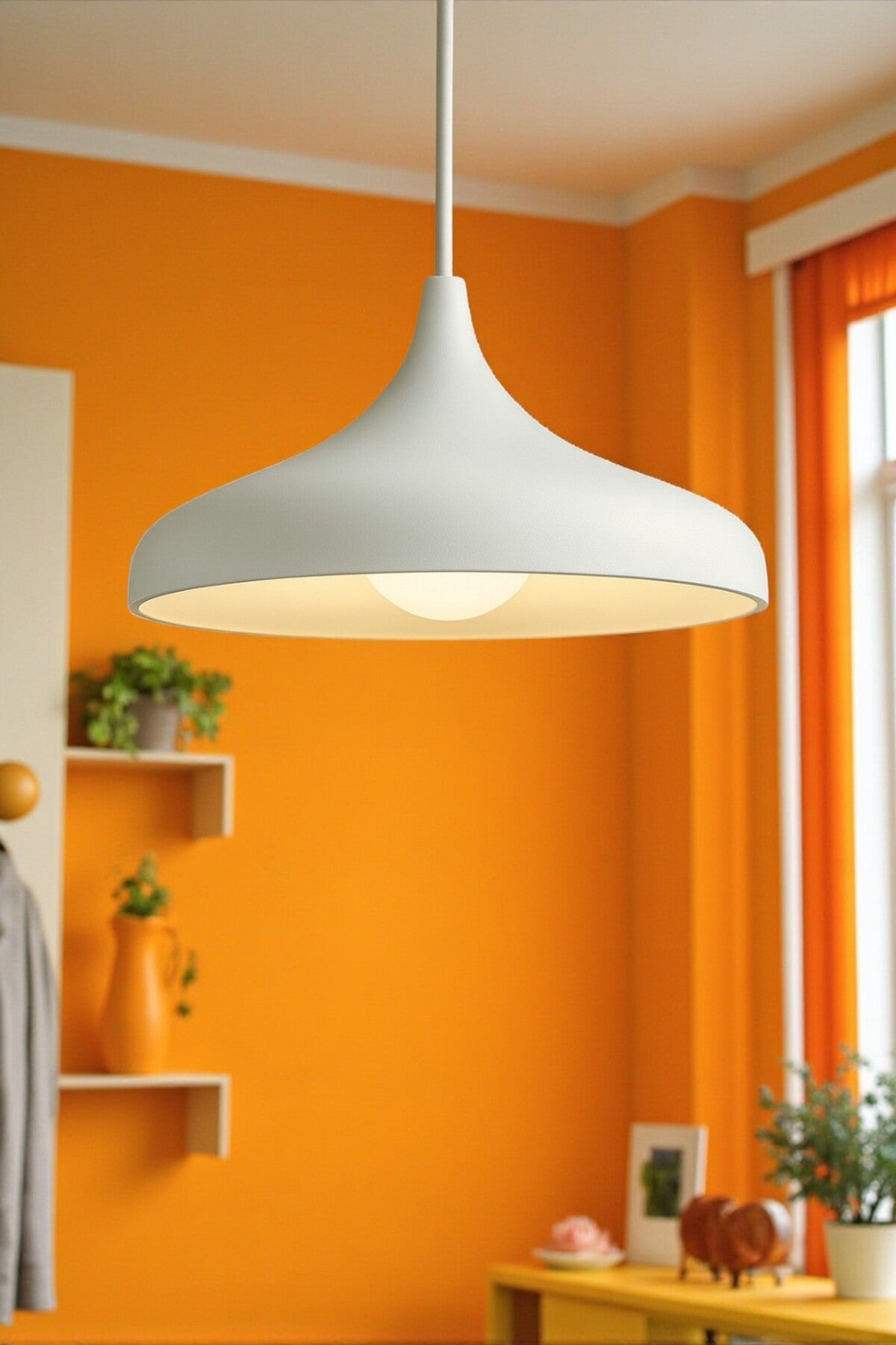 Rustik Retro Metal Tekli Sarkıt Avize – Mutfak, Cafe,Salon İçin Tasarlanmış Modern Aydınlatma