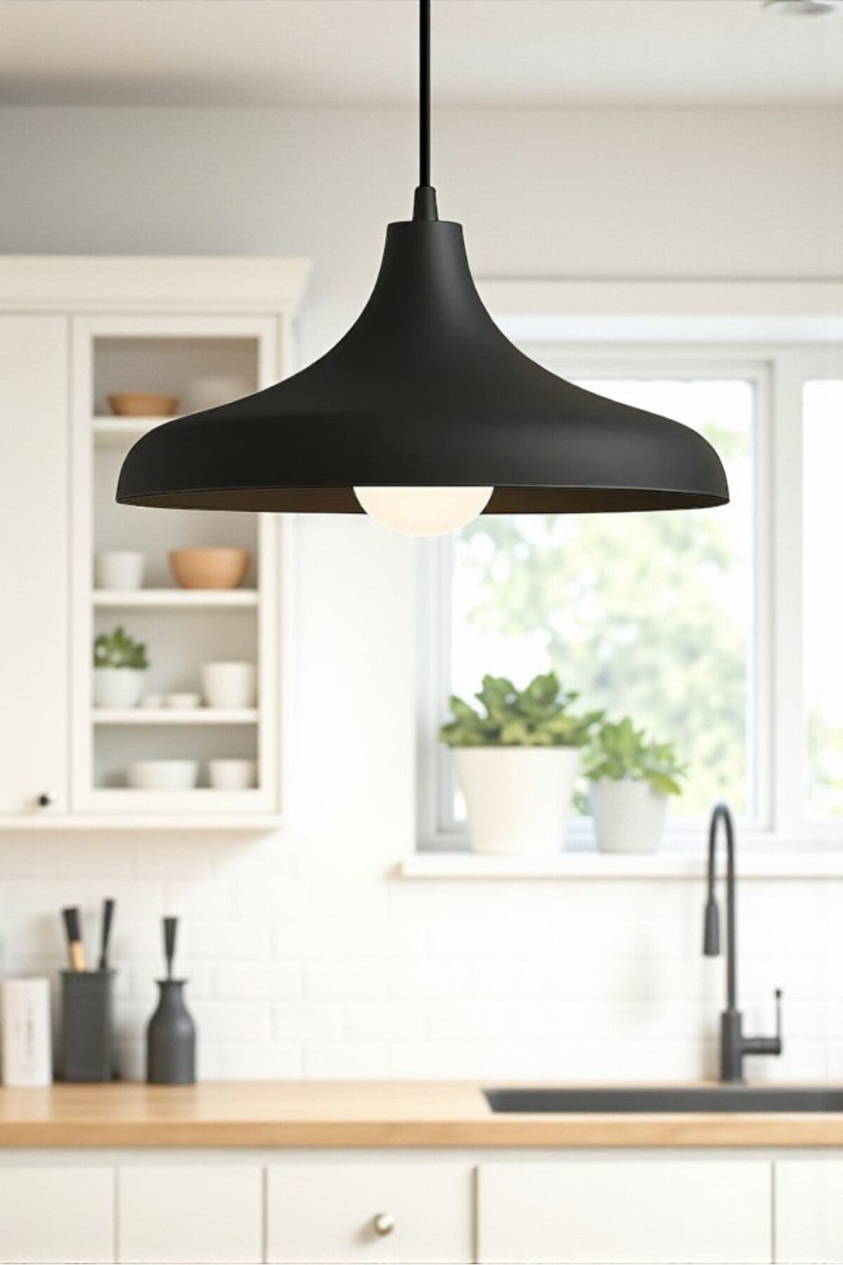 Rustik Retro Metal Tekli Sarkıt Avize – Mutfak, Cafe,Salon İçin Tasarlanmış Modern Aydınlatma