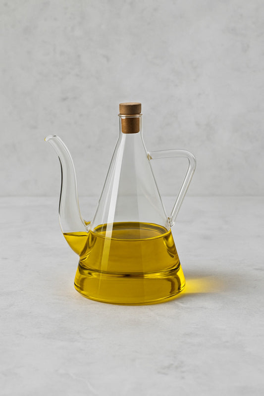 Borosilikat Cam Yağdanlık/Sirkelik 500ML