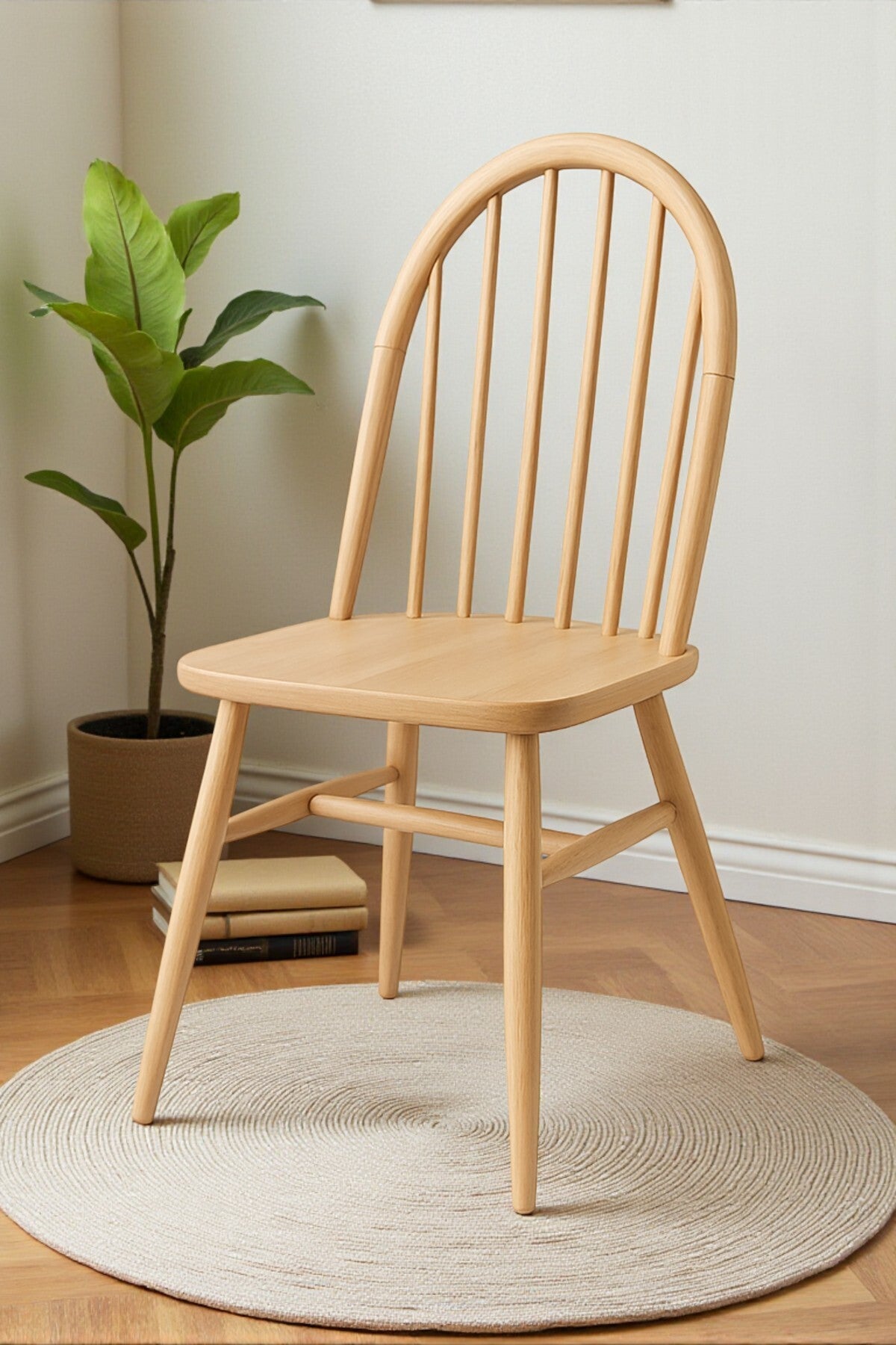 Ada Naturel Ham Ahşap Sandalye Mutfak Cafe Salon Yemek Masası Uyumlu Dayanıklı