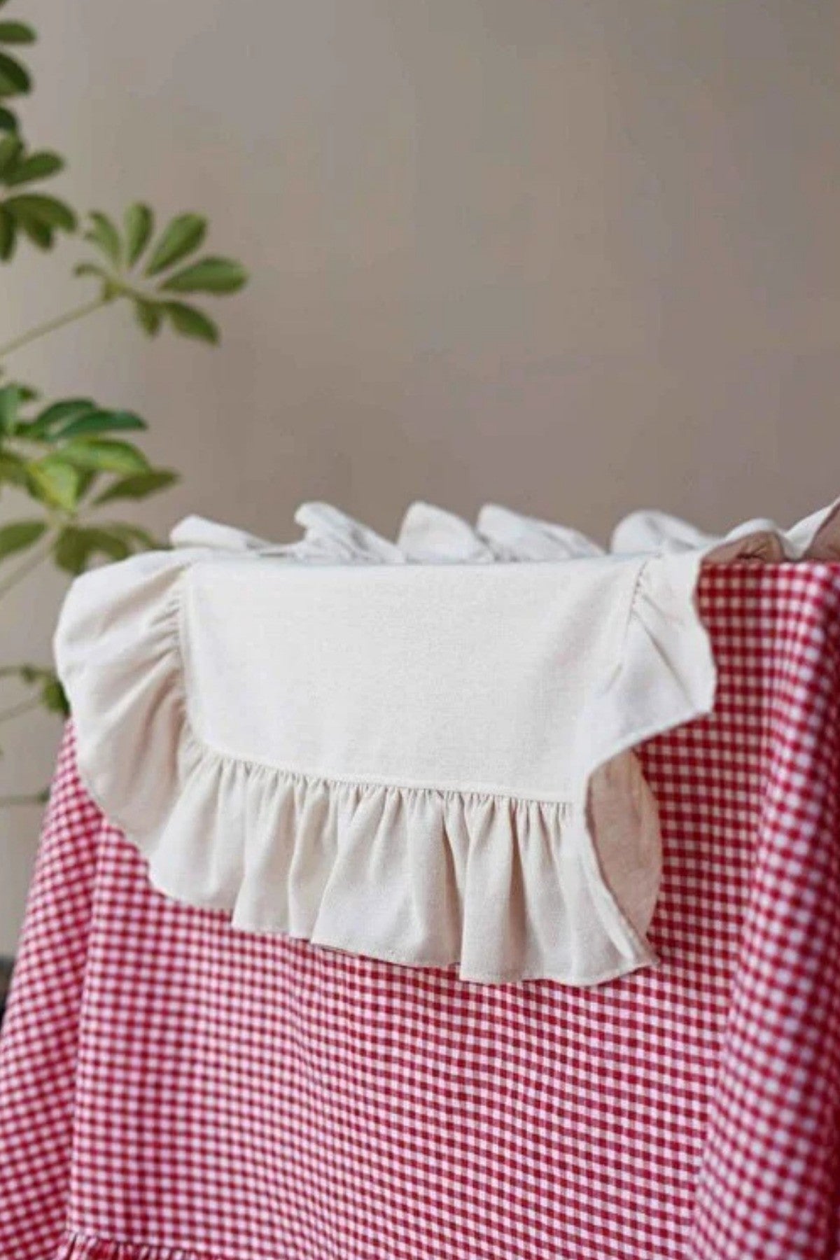 Pamuklu Ham Keten Fırfırlı Runner 50x150cm