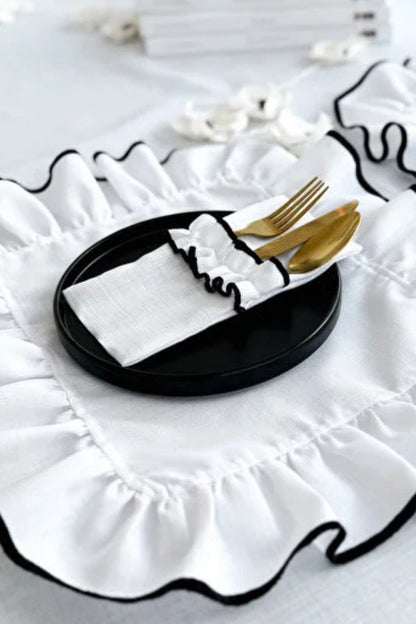 Shine White 3 Bölmeli Çatal-Kaşık-Bıçak Kılıfı 6Lı