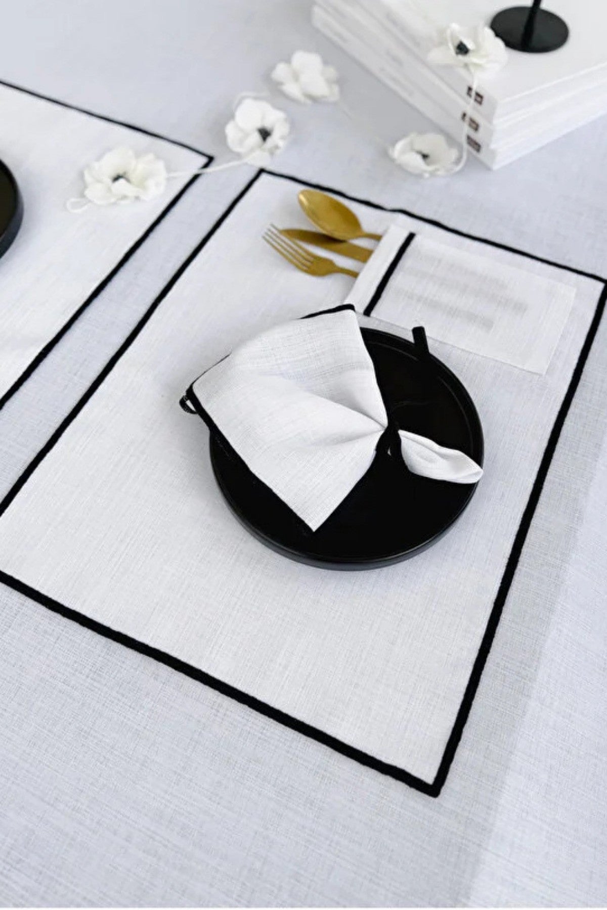 Shine White Dikdörtgen Cepli Amerikan Servis / Supla 6LI