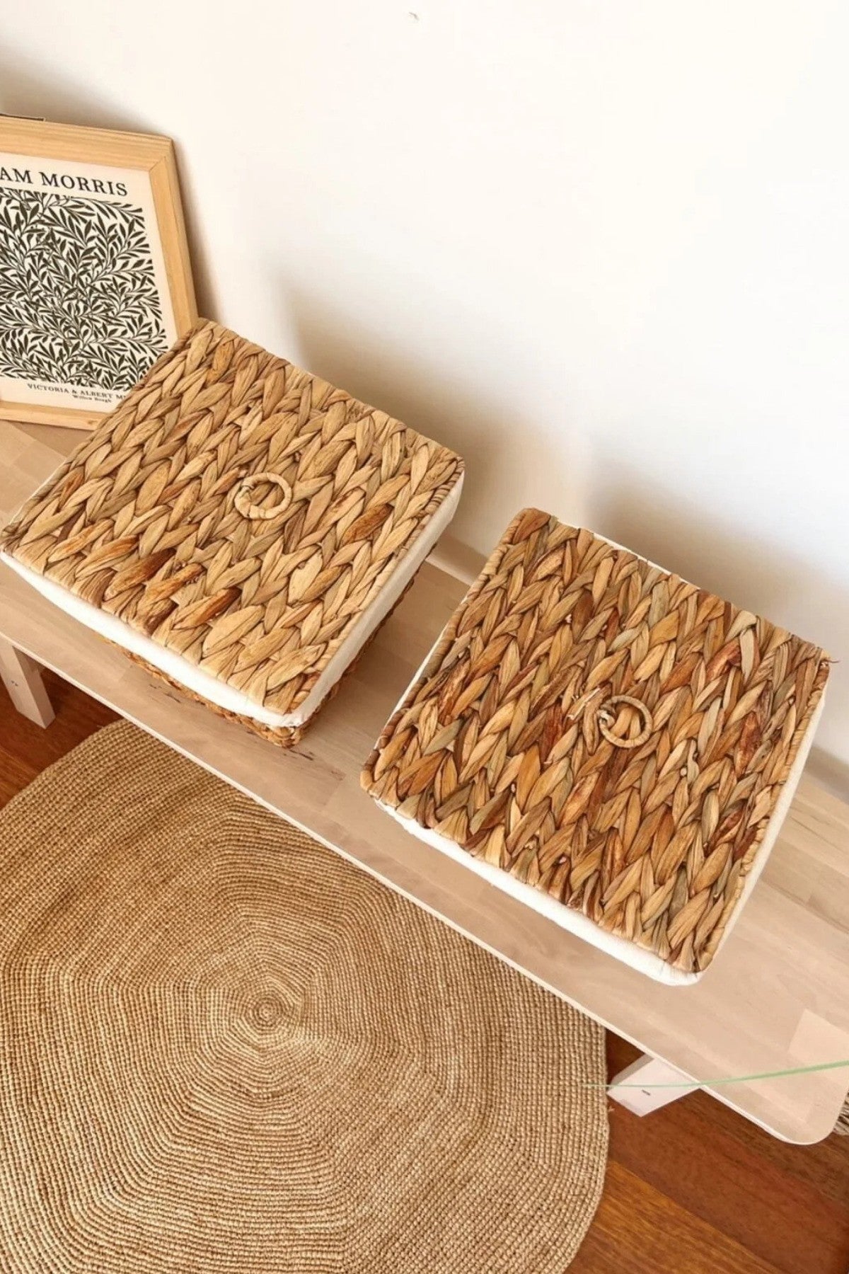 2Li İç Korumalı Hasır Kapaklı Çok Amaçlı Patates ve Soğan Sepeti