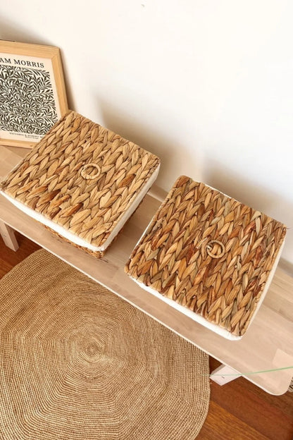 2Li İç Korumalı Hasır Kapaklı Çok Amaçlı Patates ve Soğan Sepeti