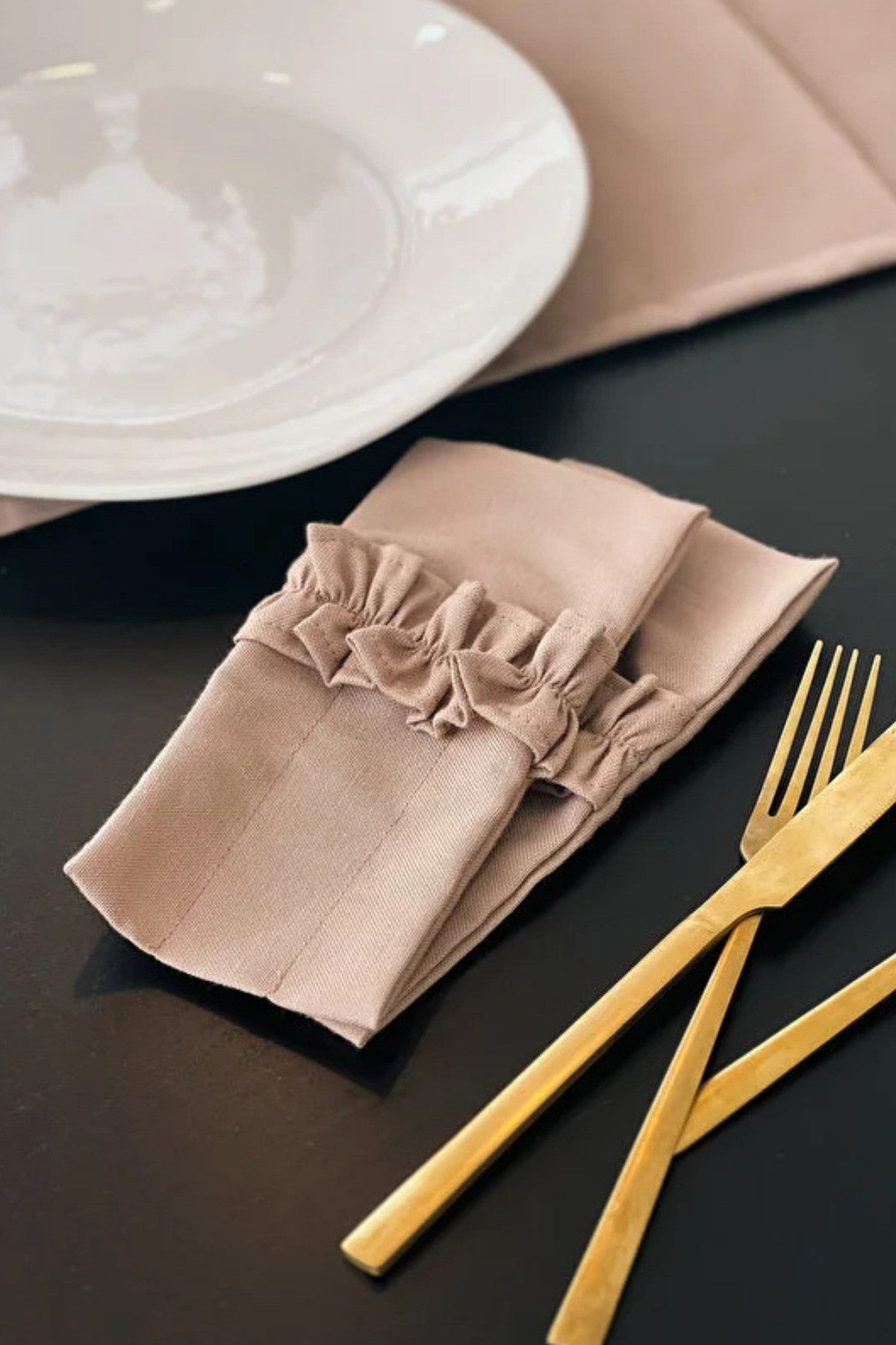 Sienna Keten 3 Bölmeli Çatal-Kaşık-Bıçak Kılıfı 2Li