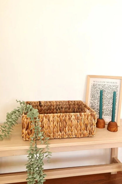 Hasır Sağlam 35x23x12 Dikdörtgen Sepet / Düzenleyici