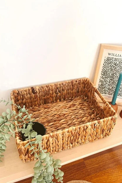 Hasır Sağlam 35x23x12 Dikdörtgen Sepet / Düzenleyici