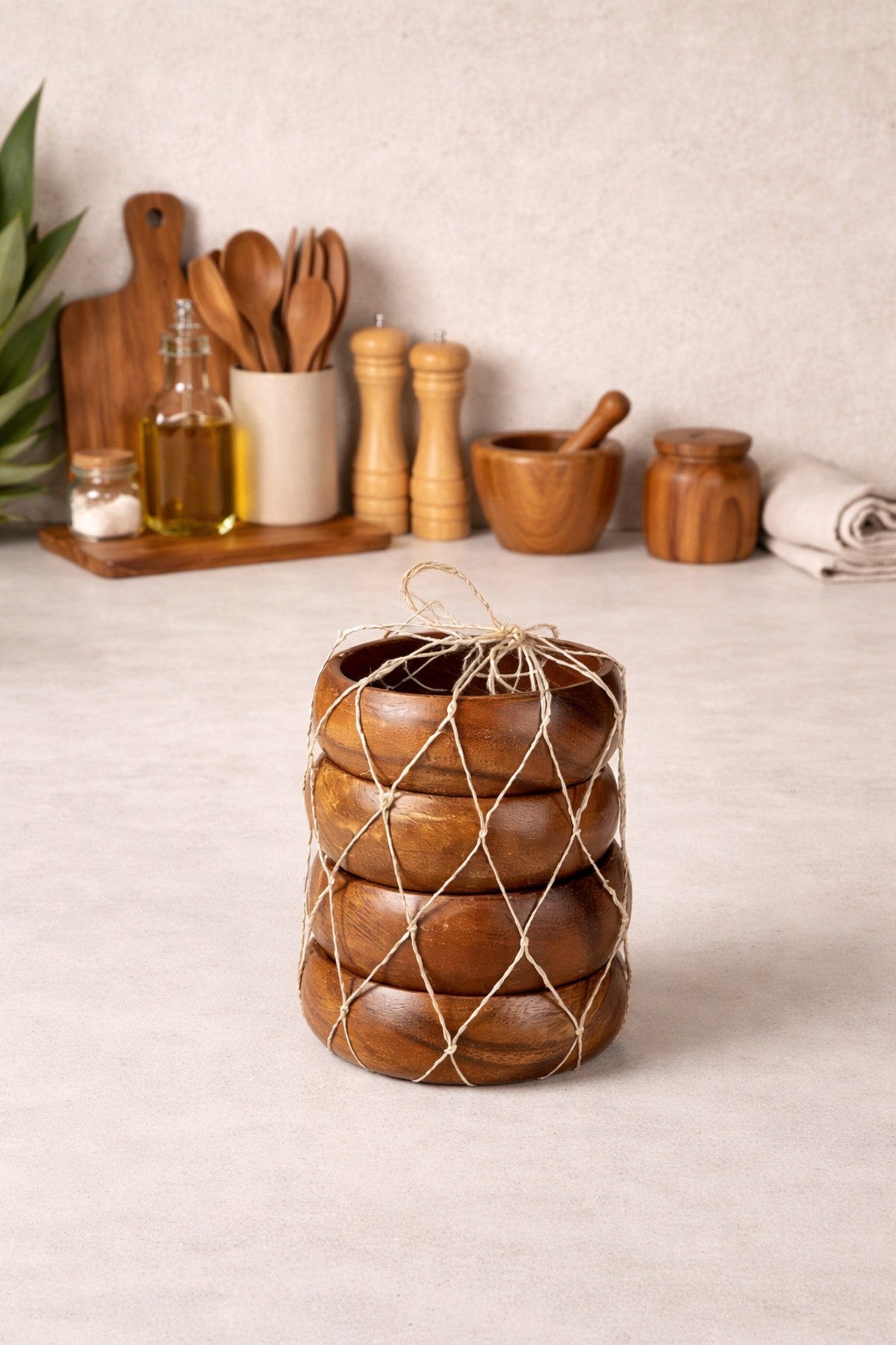 Akasya 12cm 4Lü Yuvarlak Sunum / Çerezlik / Kahvaltılık