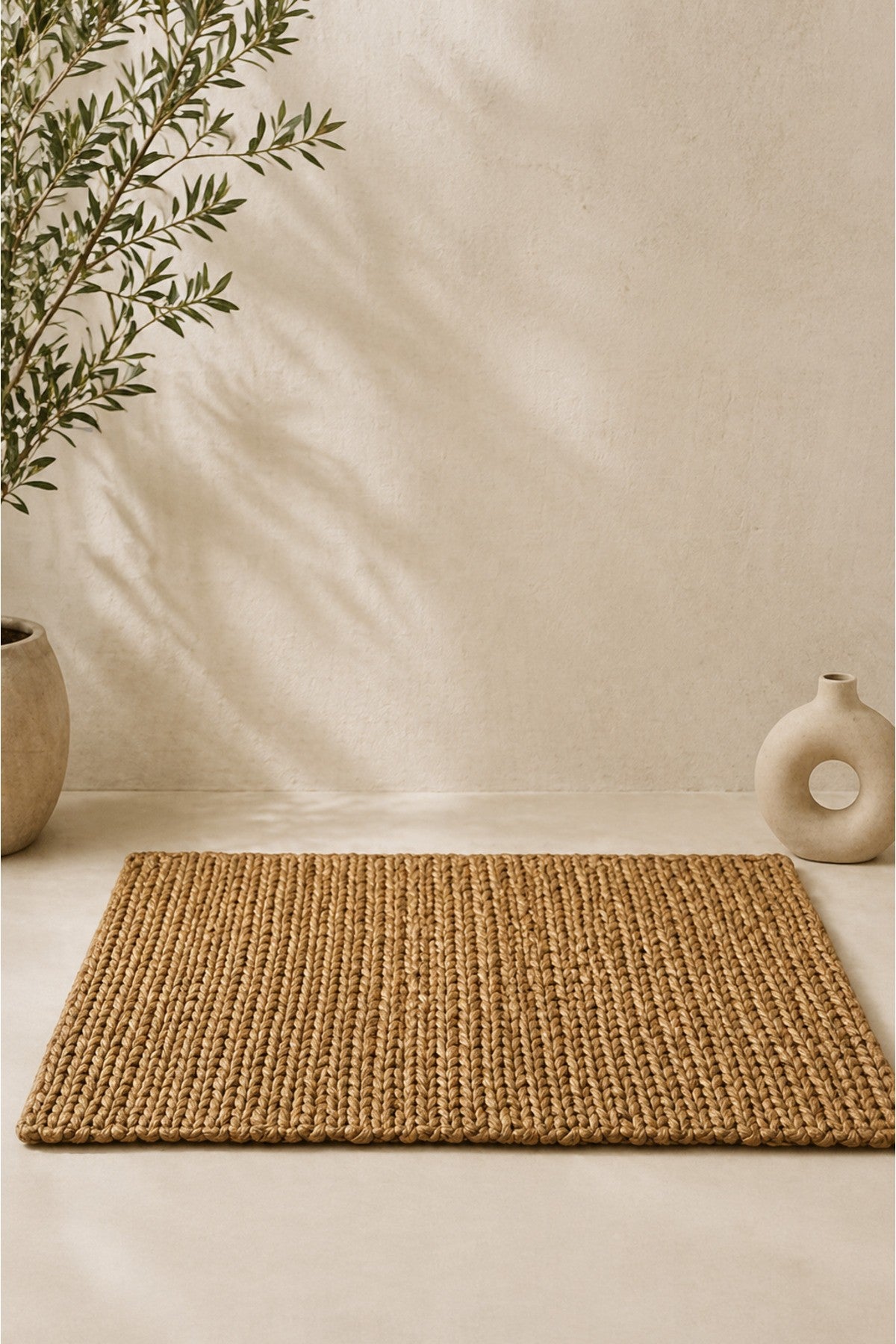 Hasır Kaymaz Tabanlı Dokuma Halı/Kilim 150CM