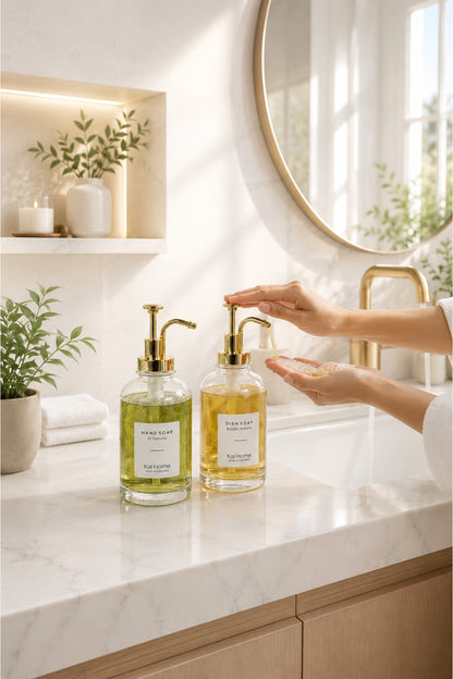 2Li Cam Hand Soap / Dish Soap Sabunluk Seti