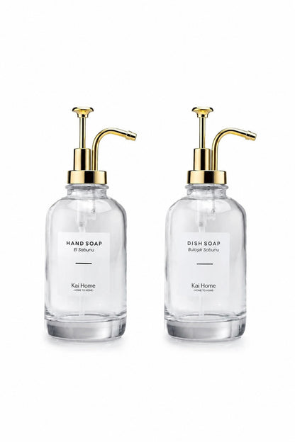 2Li Cam Hand Soap / Dish Soap Sabunluk Seti