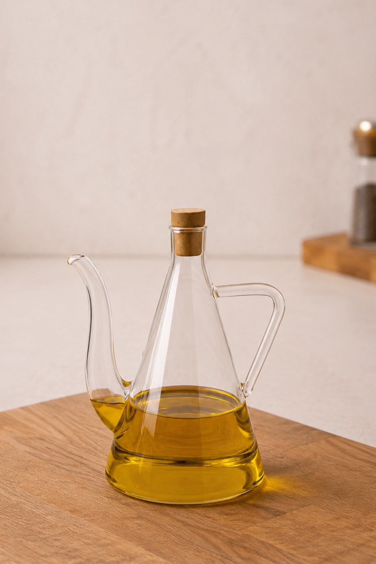 Borosilikat Cam Yağdanlık/Sirkelik 500ML