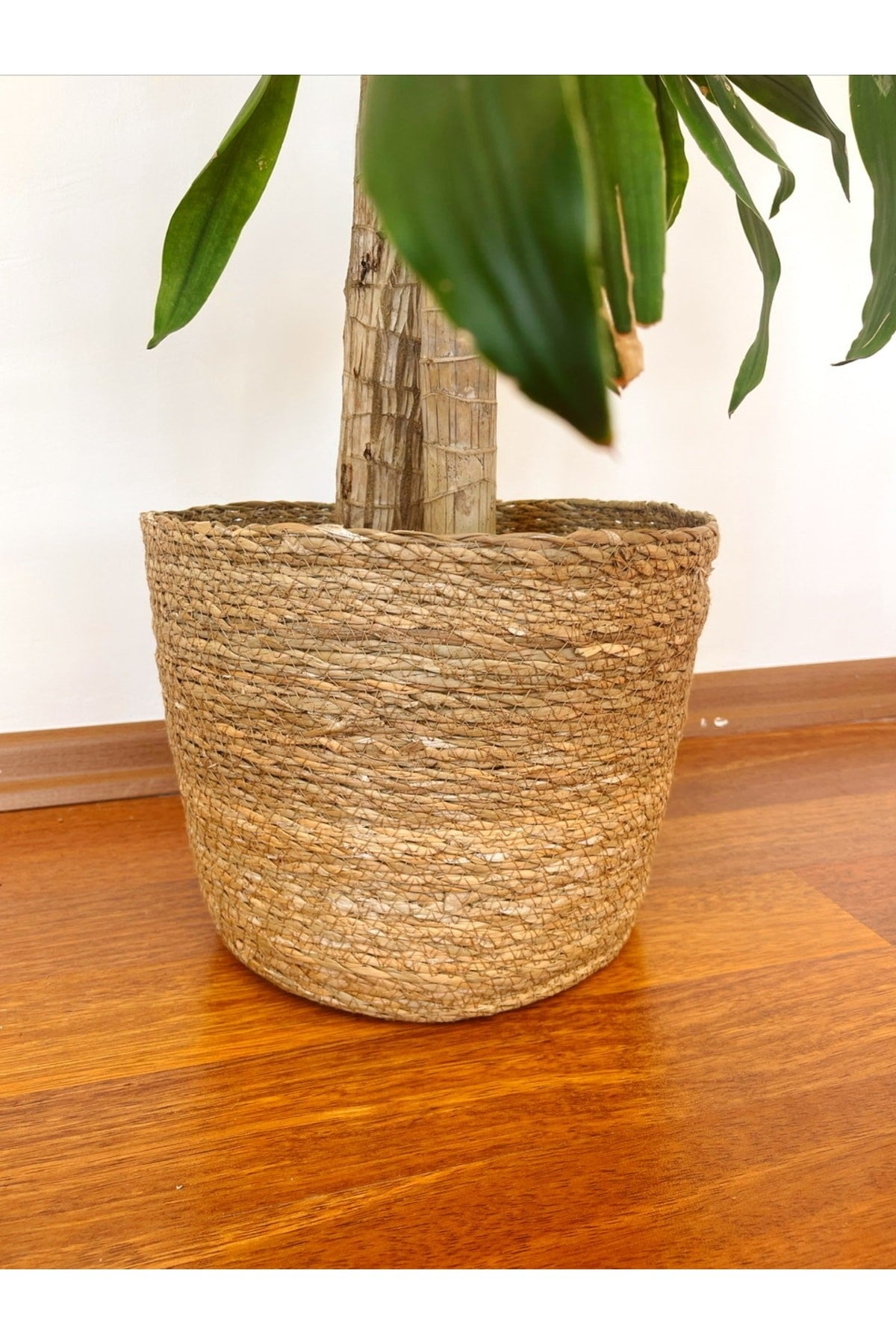 Dekoratif Çok Amaçlı Hasır Sepet/saksılık/düzenleyici