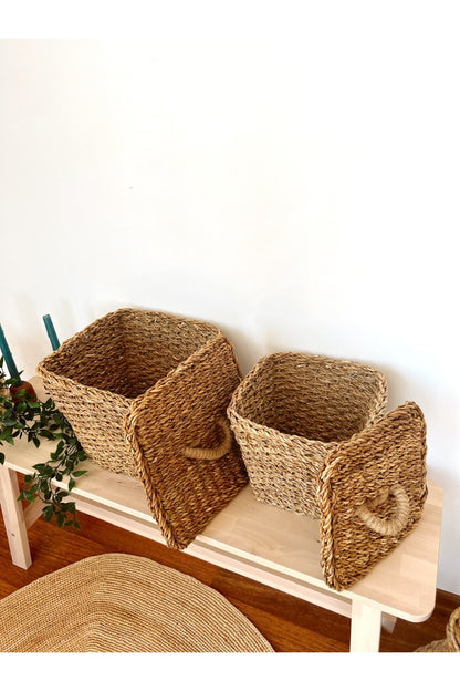 2Li Hasır Kapaklı Patates ve Soğan Sepeti