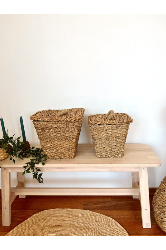 2Li Hasır Kapaklı Patates ve Soğan Sepeti