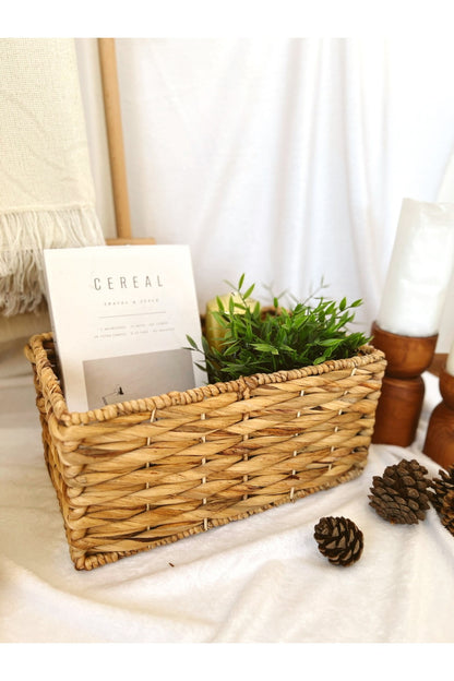 Hasır Sağlam Dikdörtgen Düzenleyici/sepet