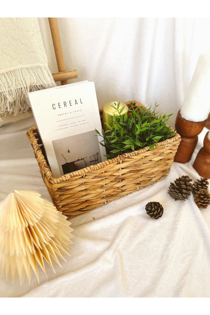 Hasır Sağlam Dikdörtgen Düzenleyici/sepet